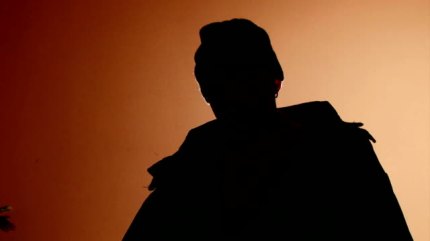 Anonymous person, dark face, interview (Set new voice over footage)